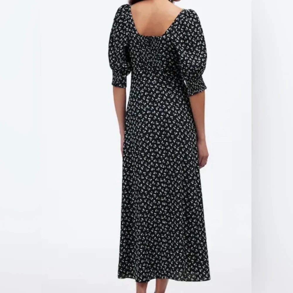 Madewell Black Floral Maxi Dress